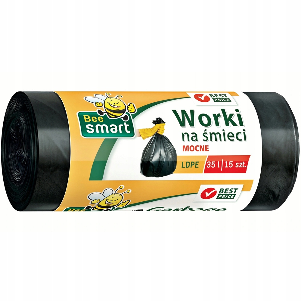 Worki Na Śmieci MOCNE Bee Smart 35L – Idealne do codziennego użytku