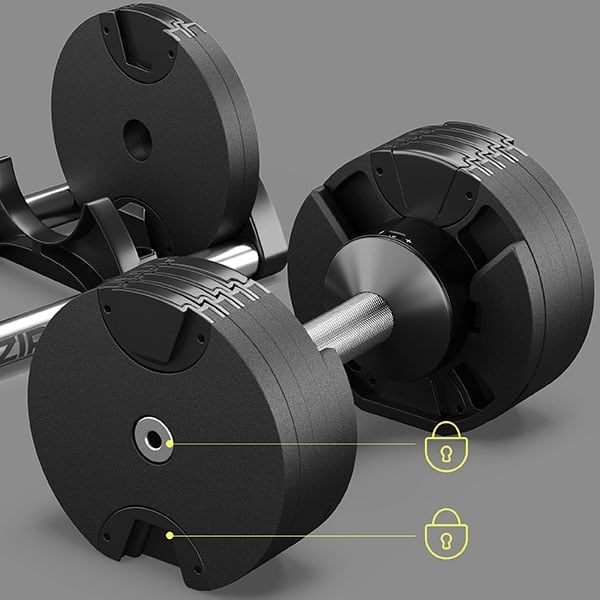 ZIPRO Hantla z regulacją obciążenia 24 kg