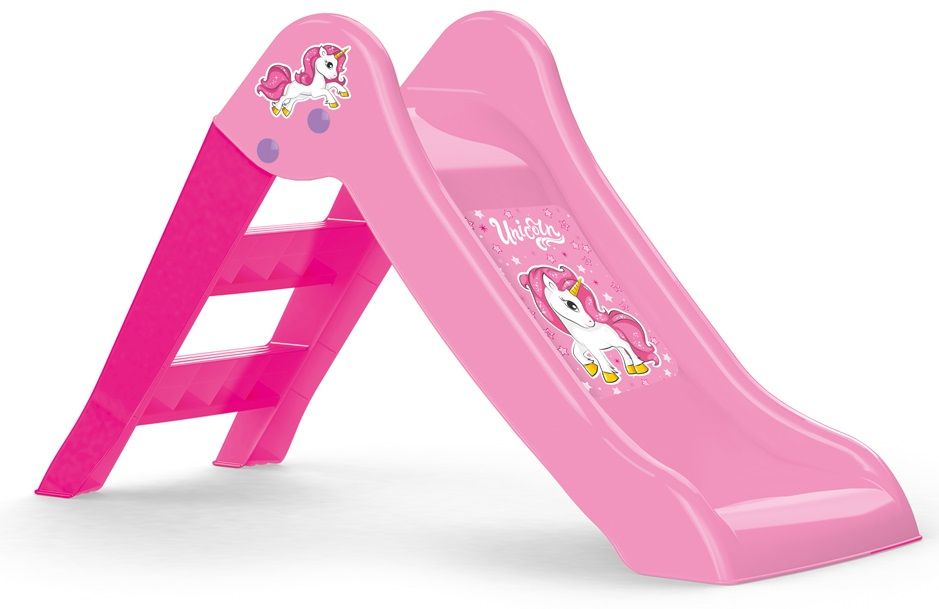 Dolu DOLU Unicorn zjeżdżalnia różowa 2501 25012 – Magiczna zabawa dla najmłodszych