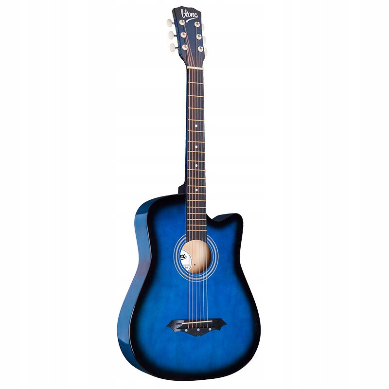 Gitara o eleganckim wykończeniu i trwałych materiałach