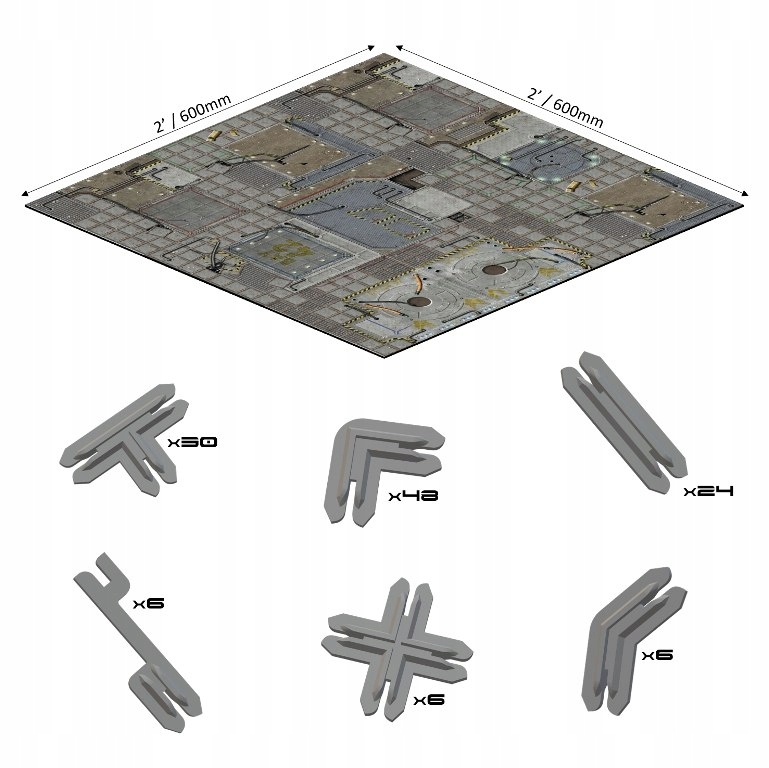 Wymiary maty neoprenowej – 600mm x 600mm