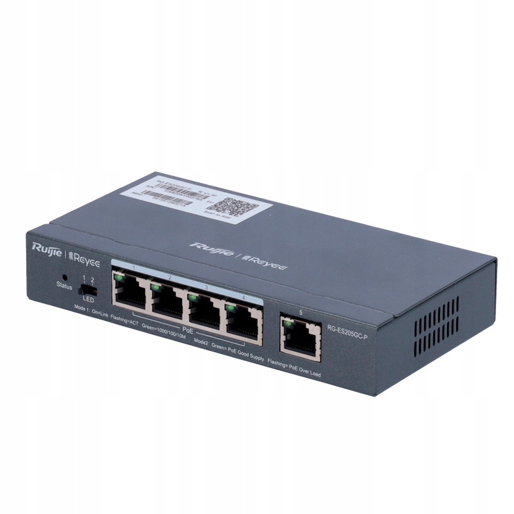 Switch Reyee RG-ES205GC-P – Inteligentny zarządzany przełącznik PoE