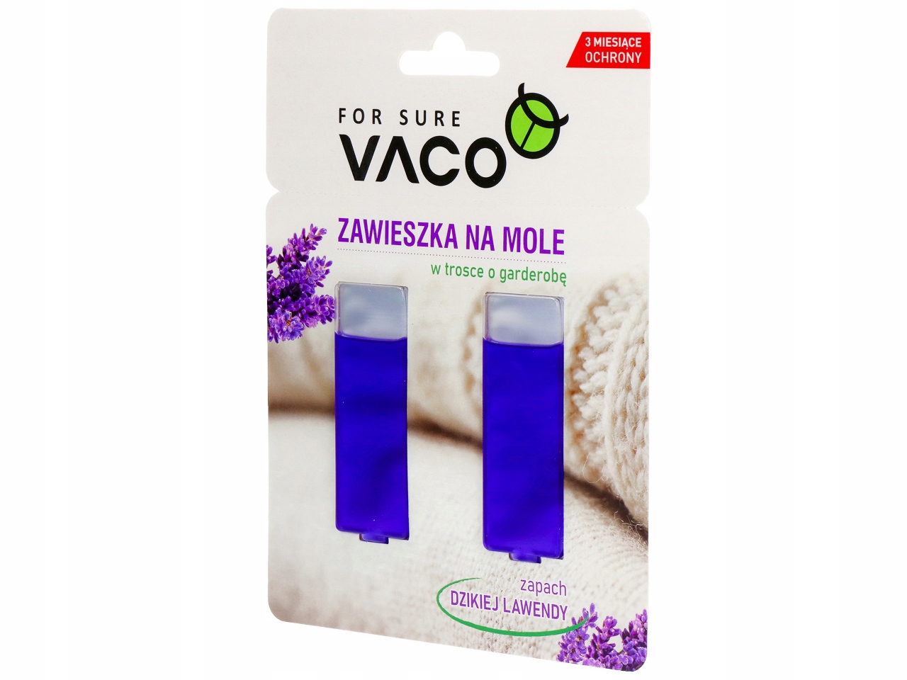 Zawieszka na mole w żelu (lawenda) - Skuteczna ochrona Twojej garderoby