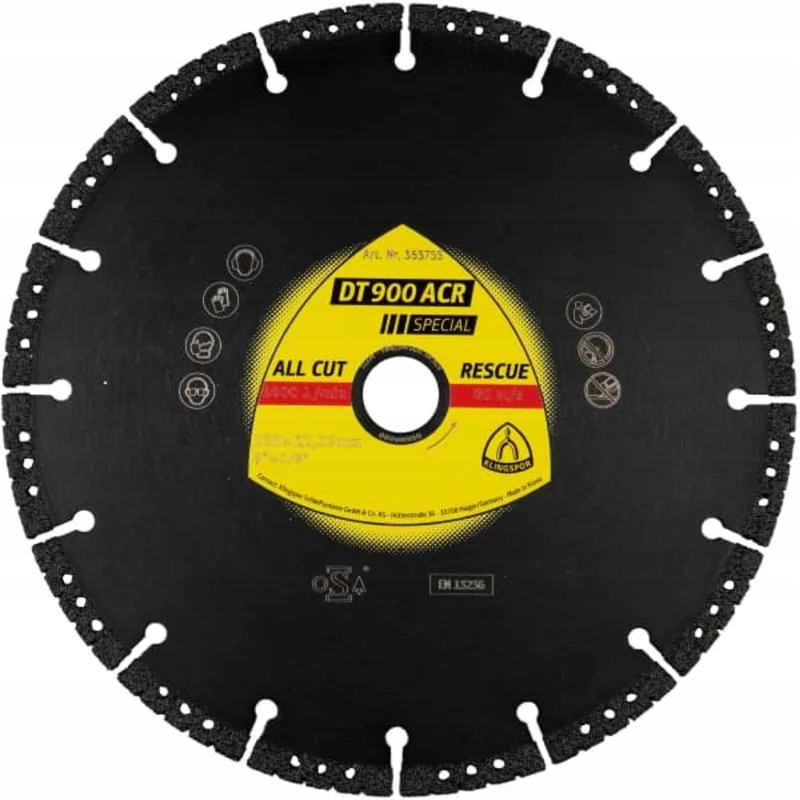 Tarcza do cięcia diamentowa DT 900 ACR Special 125x2,8X22,23mm KLINGSPOR – Niezawodne narzędzie do cięcia