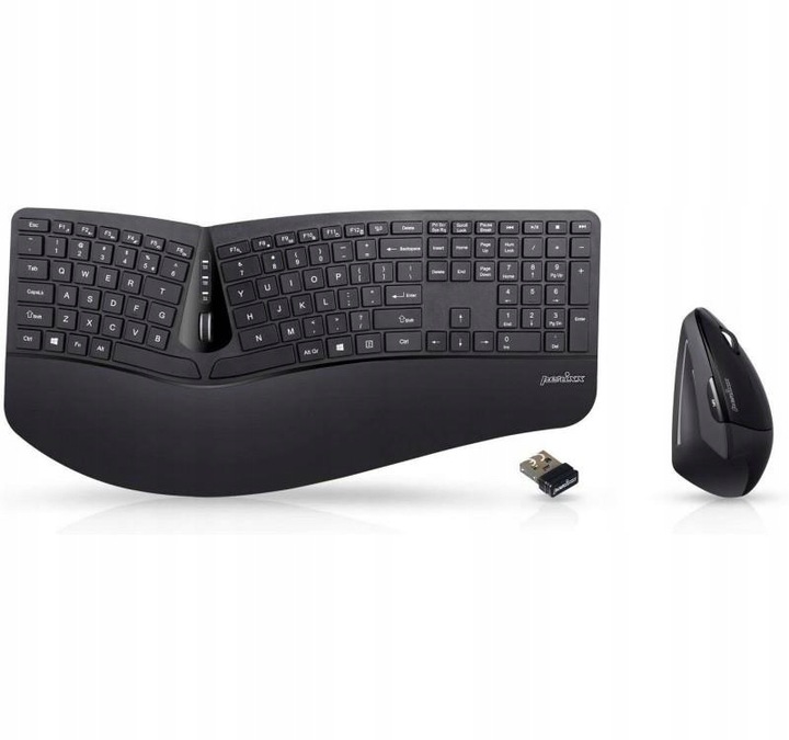 Perixx PERIDUO-606A DE – Ergonomiczny zestaw klawiatury i myszy 3-w-1