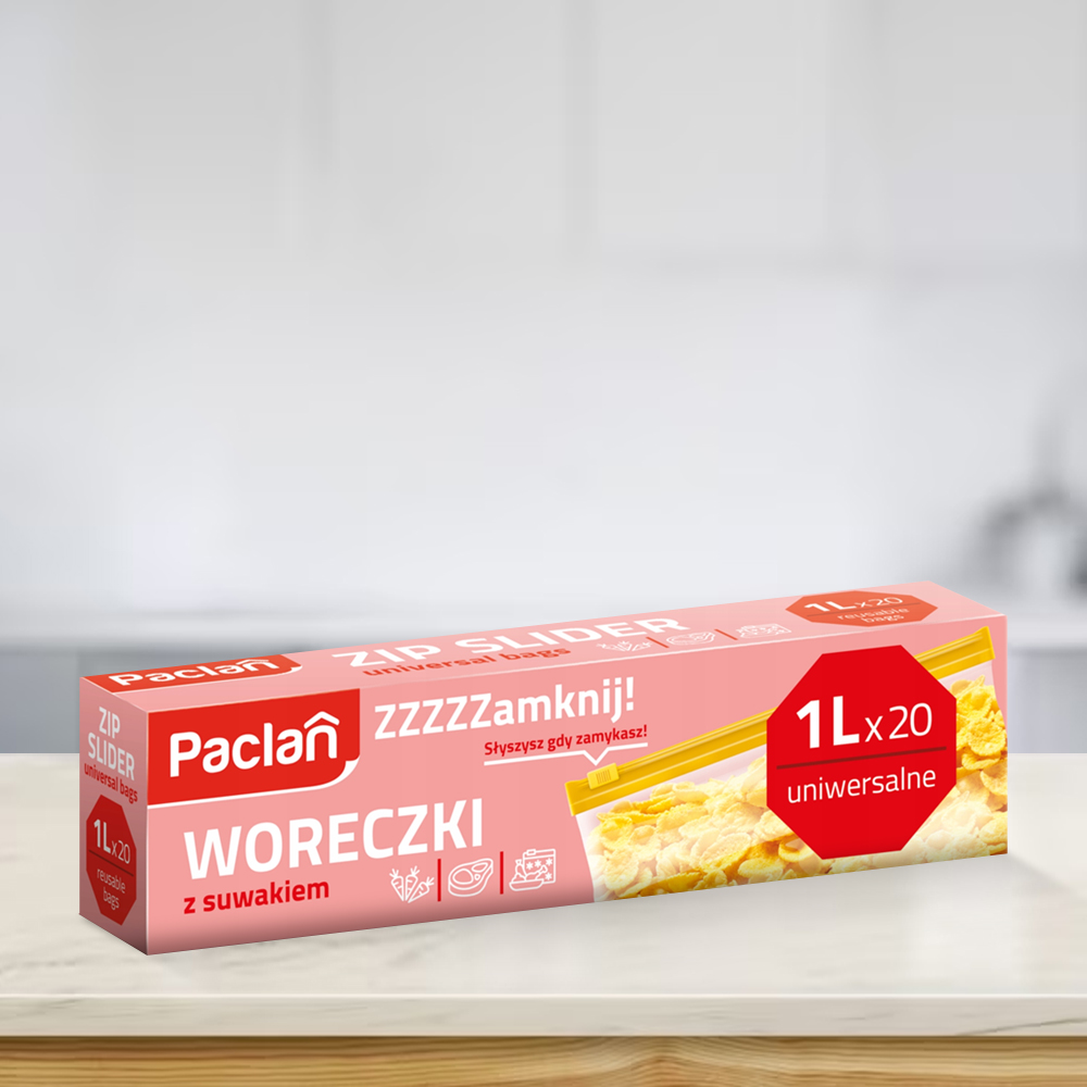 Łatwe zamykanie dzięki suwakowi