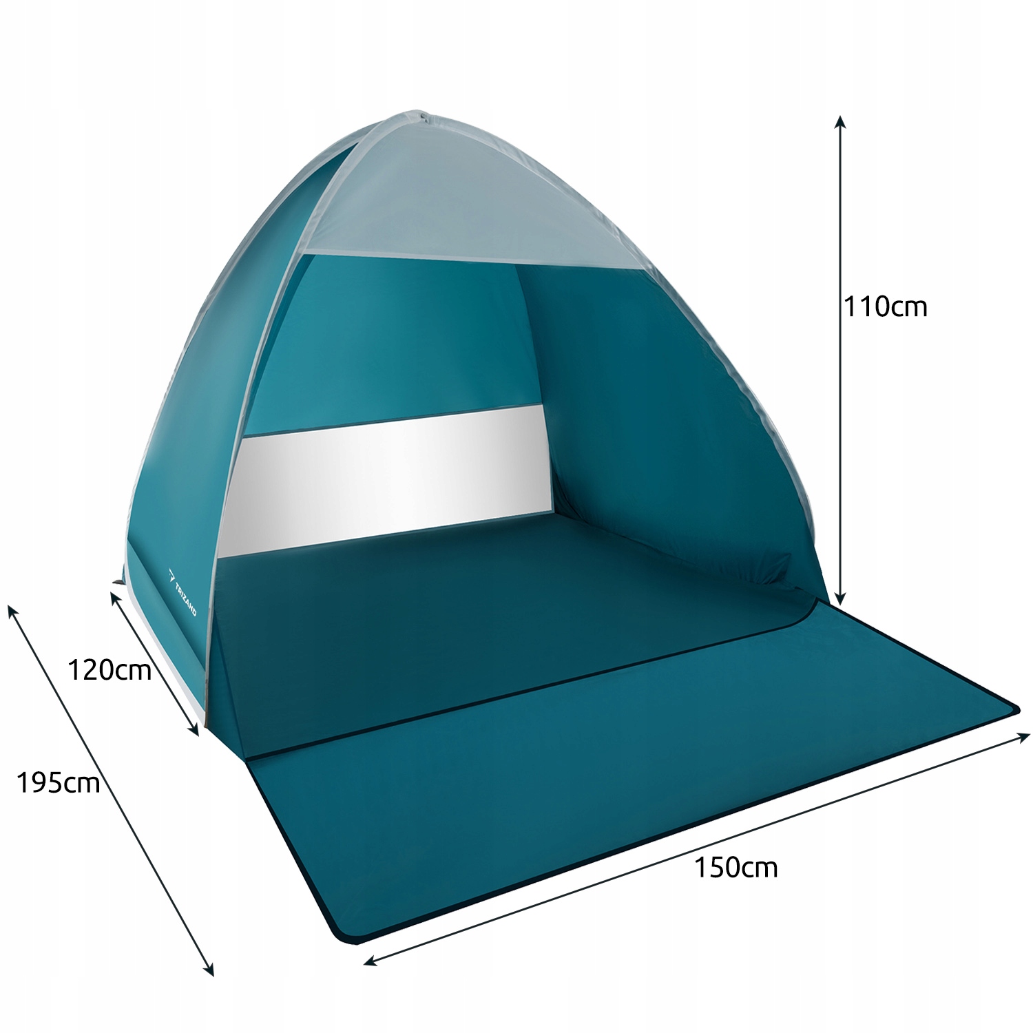 Namiot plażowy 200x150x110cm Trizand – Idealny wybór na letnie wypady