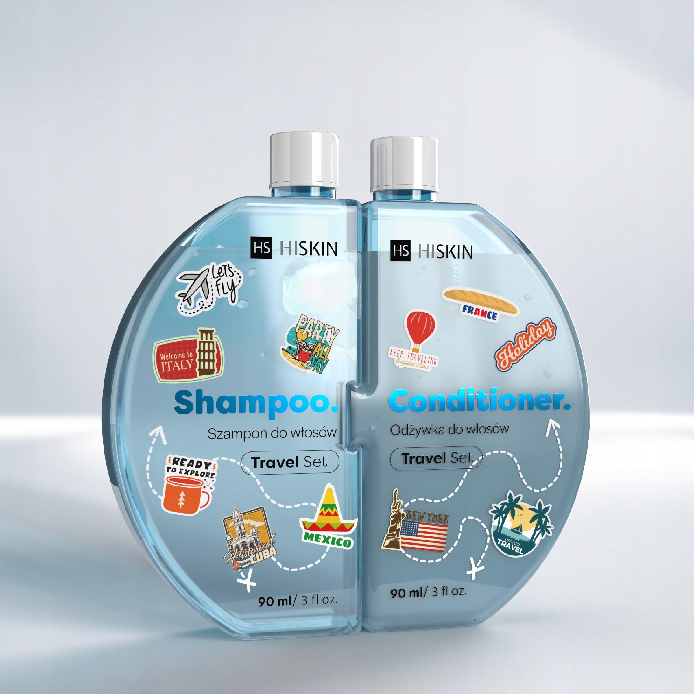 HISKIN Puzzle Hair Szampon do włosów + Odżywka do włosów 90 ml – Kompleksowa pielęgnacja dla Twoich włosów