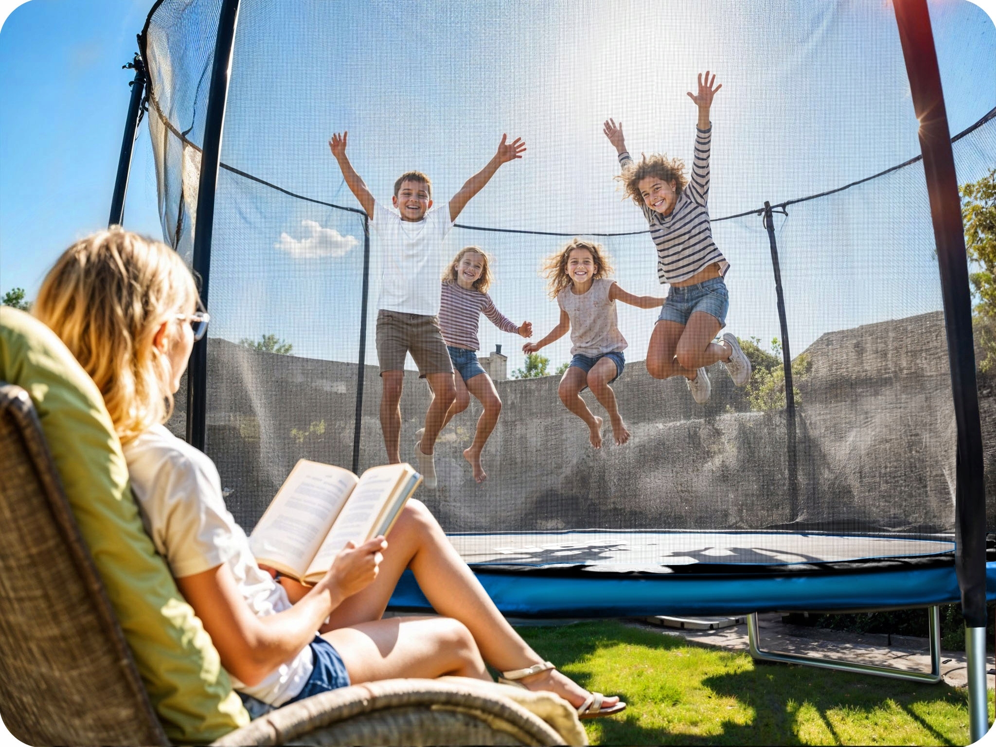Duża przestrzeń do skakania – radość dla całej rodziny