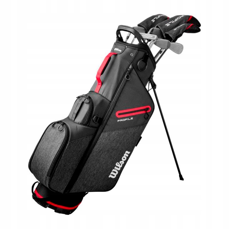 Komplet 10 kijów golfowych z torbą typu standbag