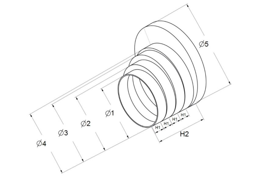 Wymiary i parametry techniczne – Szczegóły redukcji RKO
