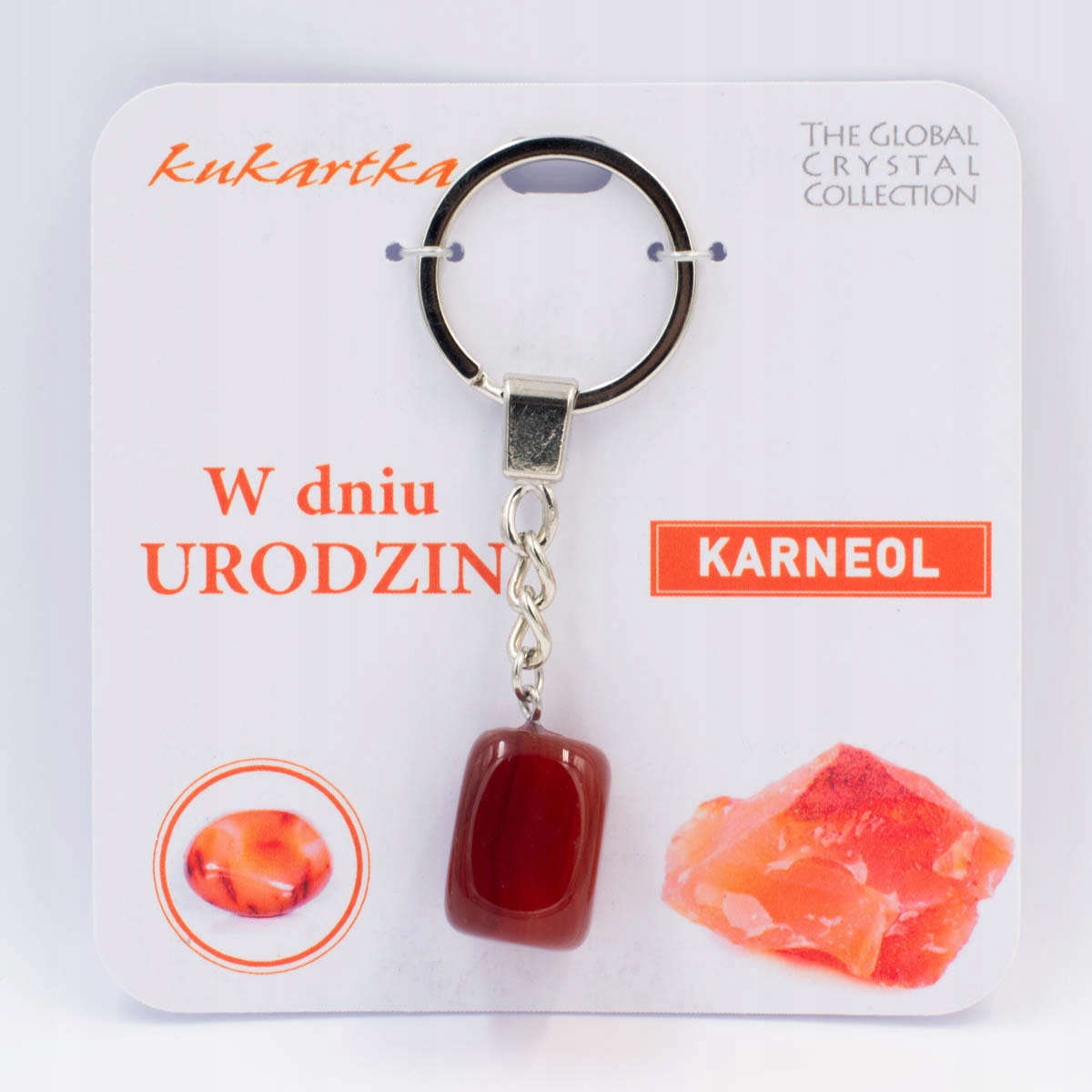 Brelok W dniu urodzin karneol – Wyjątkowy prezent na każdą okazję