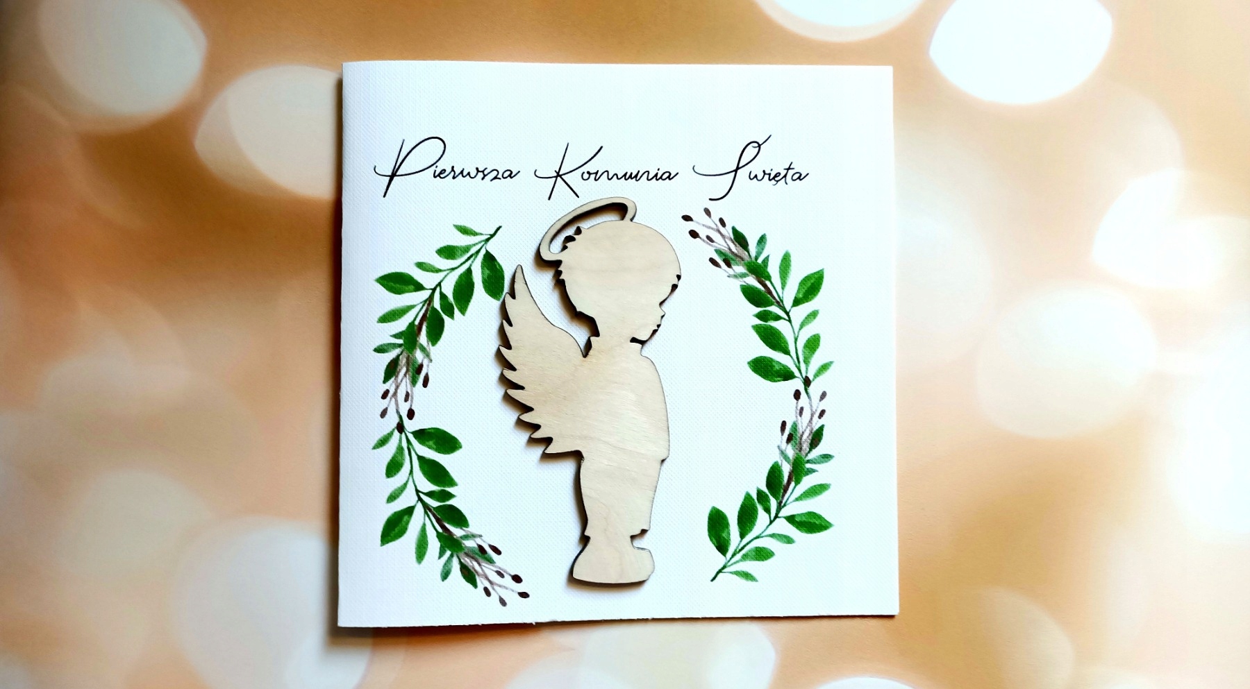Elegancka kartka okolicznościowa z życzeniami