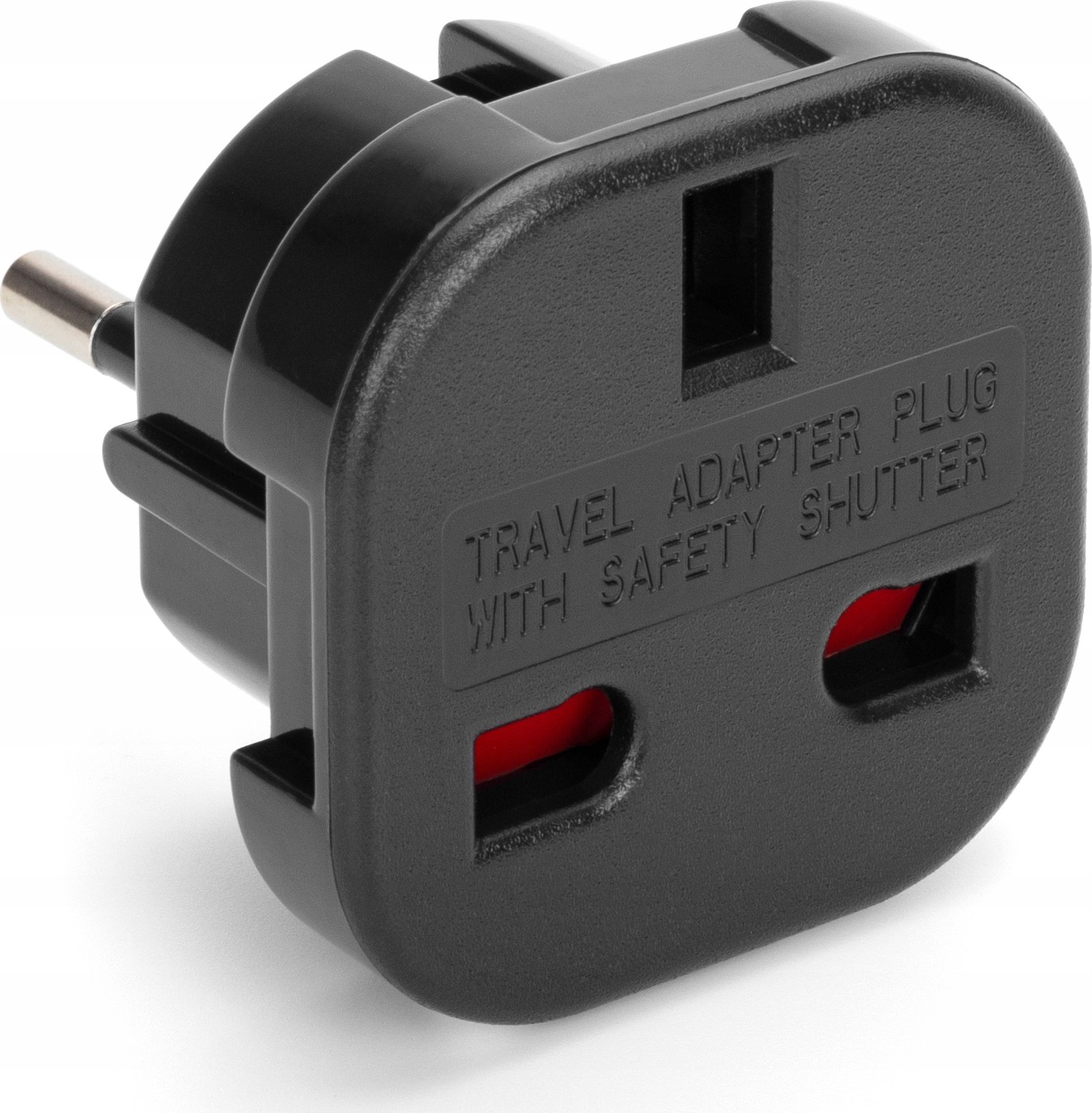 Montis Przejście AC wtyk PL – gniazdo UK czarny MT122-C – Niezbędny adapter podróżny