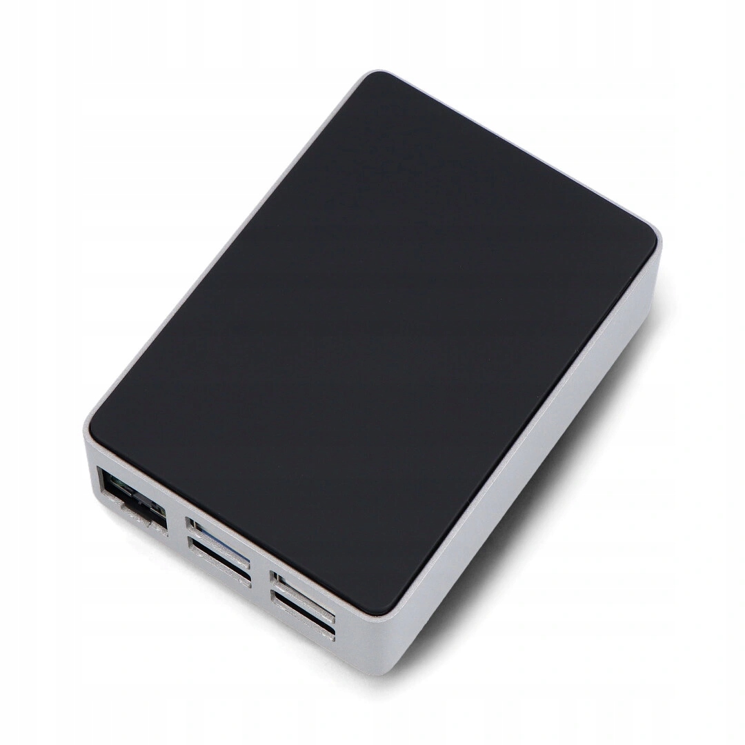Obudowa do Raspberry Pi 5 - aluminiowa - srebrno-czarna - Flirc – Elegancja i funkcjonalność w jednym
