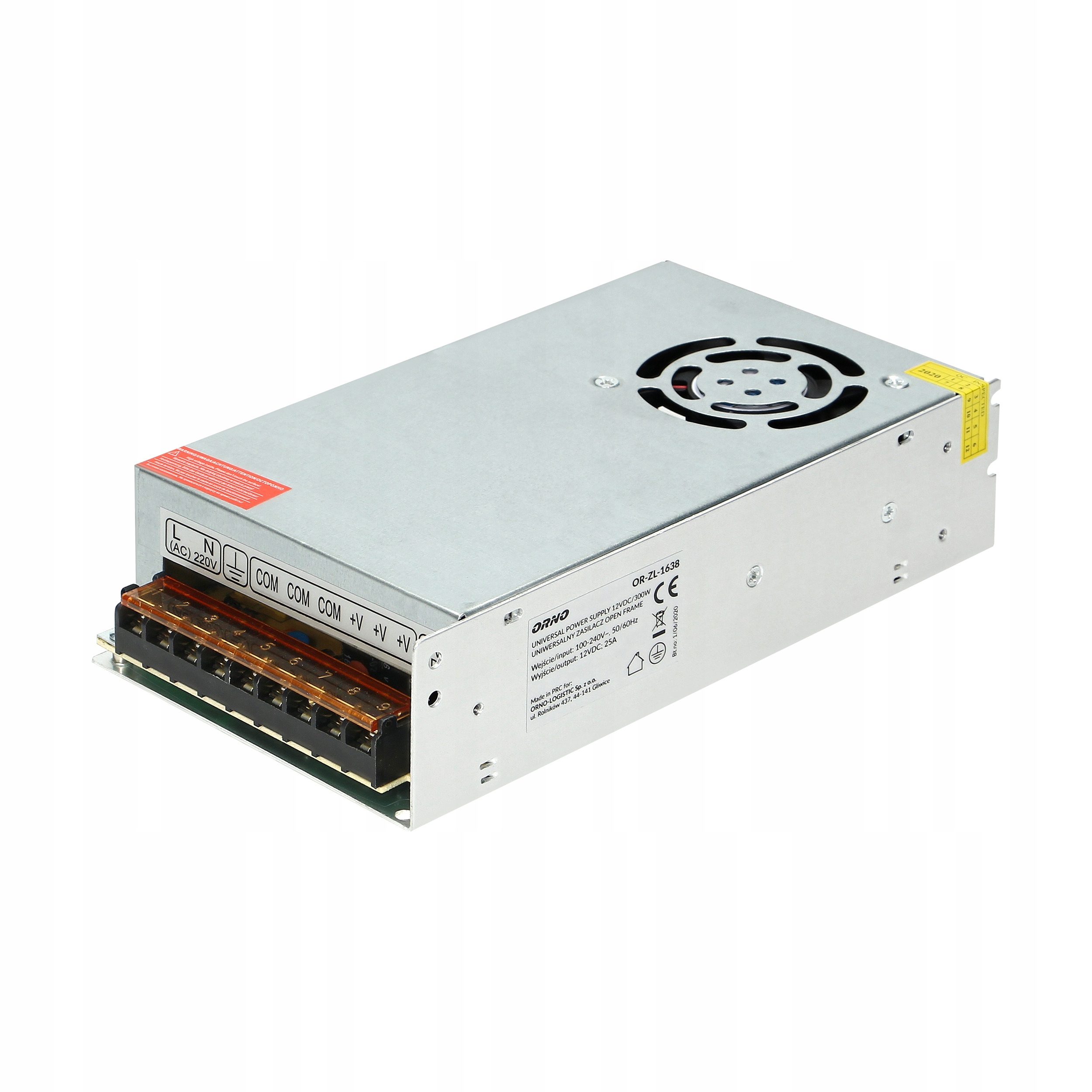 Zasilacz open frame 12VDC 300W – Uniwersalne zasilanie dla Twoich urządzeń