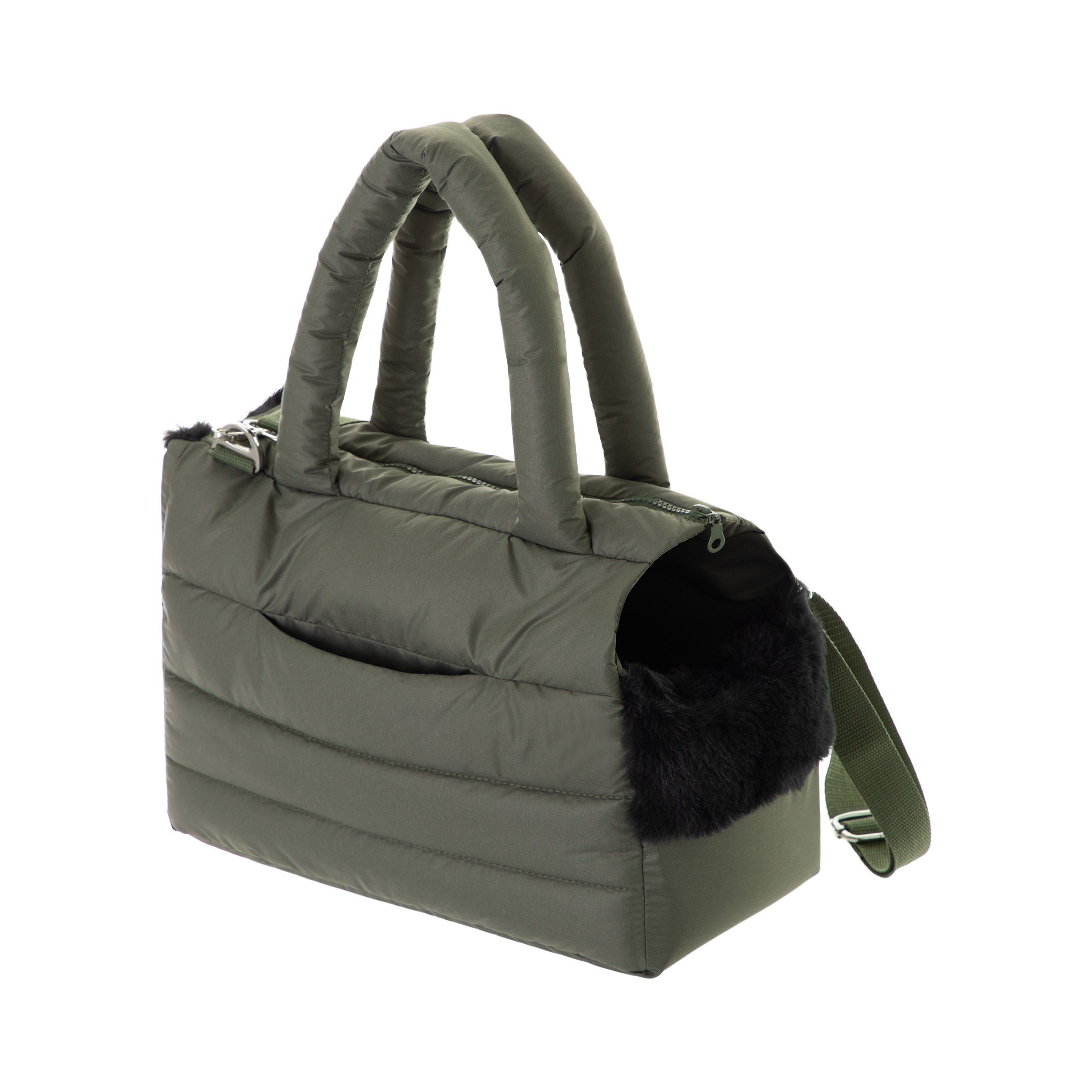 R1 TORBA FLUFFY RIDE OLIWKOWY – Stylowy transporter dla Twojego pupila