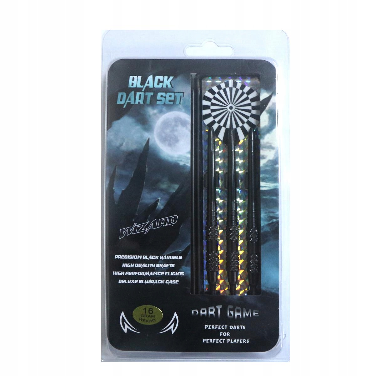 Lotki Rzutki do Gry w Darta MASTER Wizard Black Mosiężne 3 szt. 16g – Idealny wybór dla każdego gracza