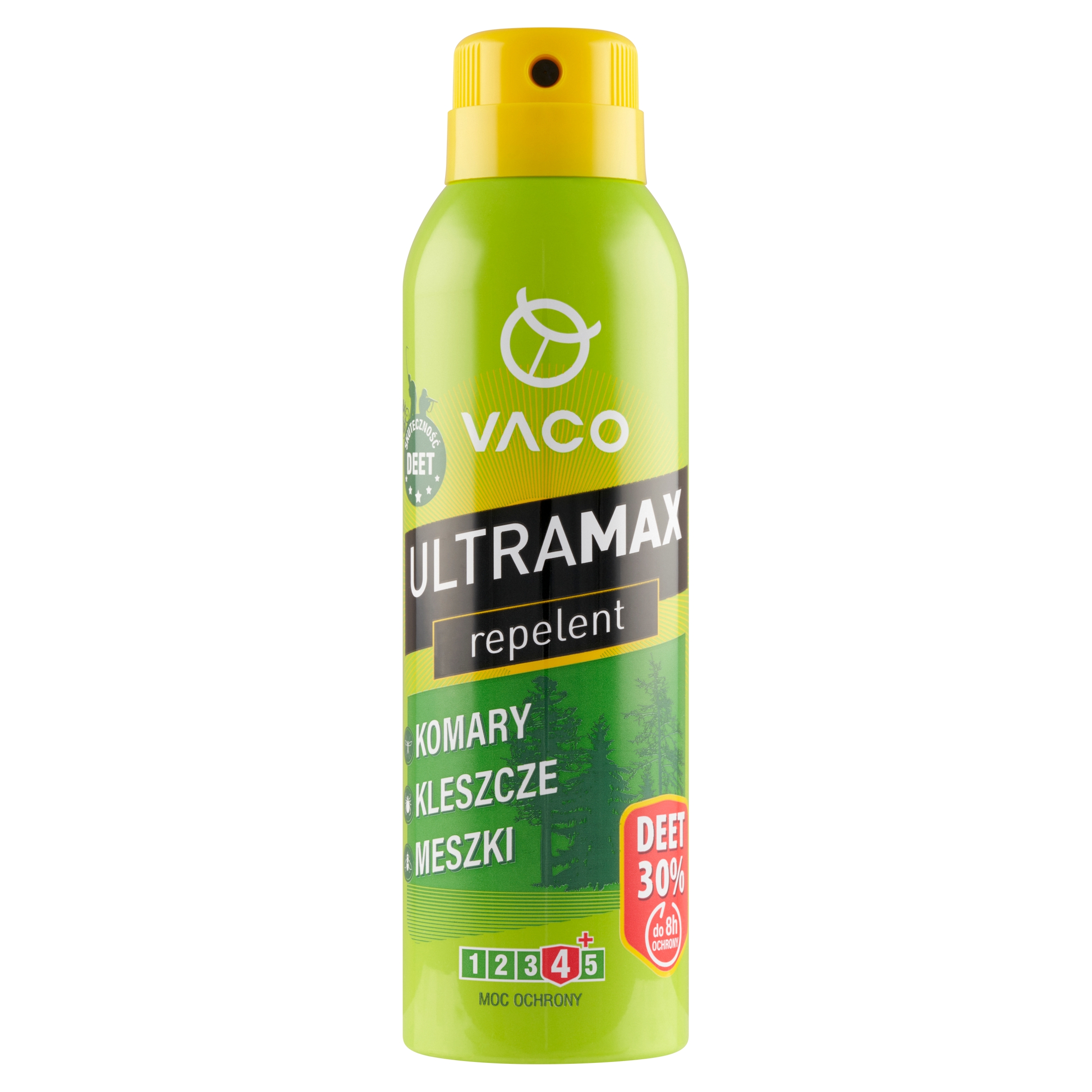 Vaco ULTRAMAX Spray na komary, kleszcze i meszki DEET 30% – Skuteczna ochrona przed owadami