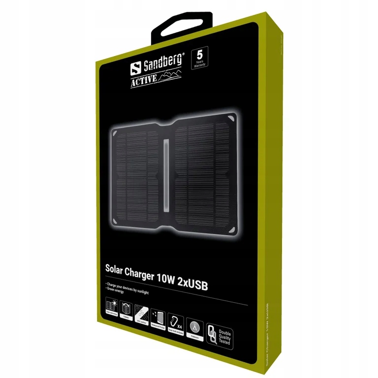 Ładowarka solarna Sandberg Solar Charger 10W 2xUSB – Ekologiczne źródło energii