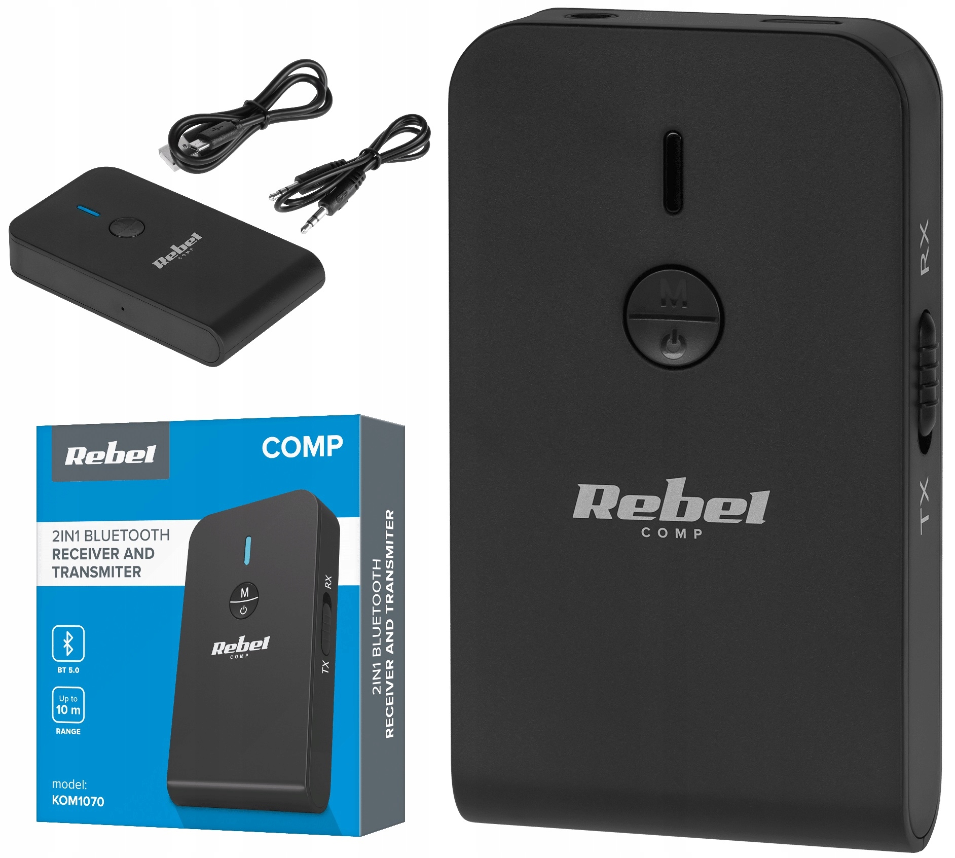 Odbiornik Bluetooth audio Rebel B10 – Bezprzewodowa wolność dźwięku