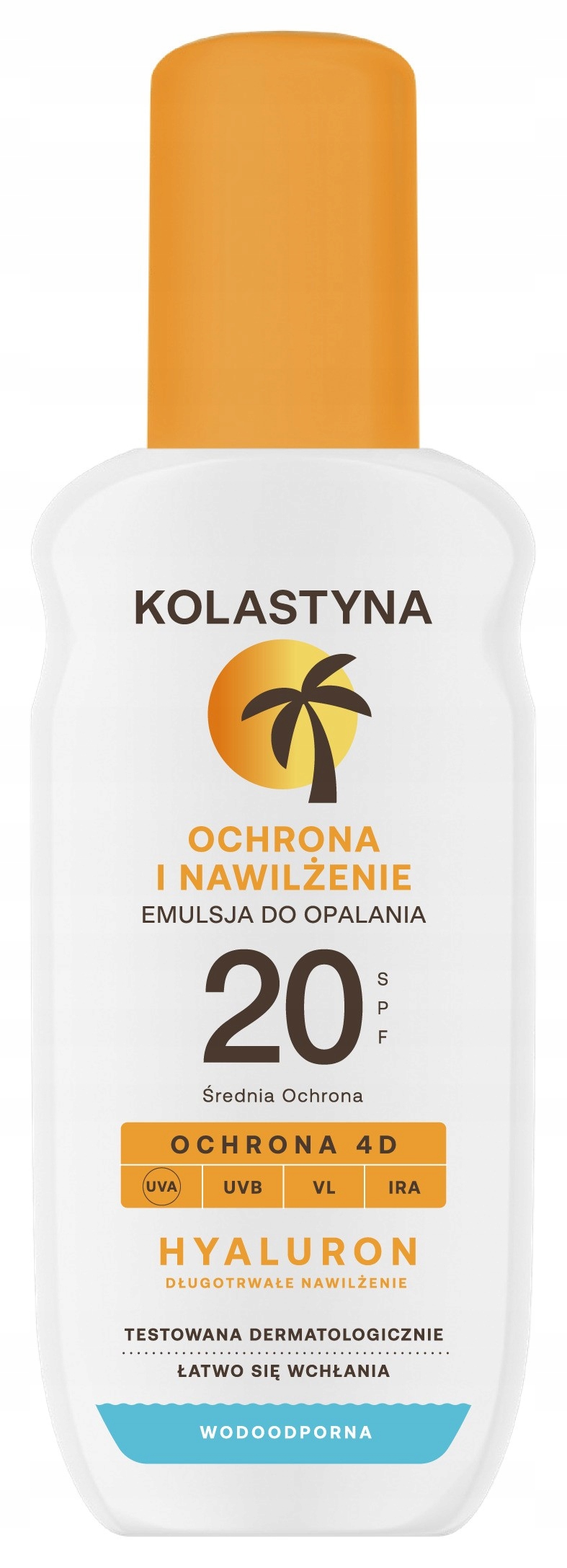 KOLASTYNA Ochrona i nawilżenie Emulsja do opalania w sprayu SPF20 – Twoja tarcza przed słońcem
