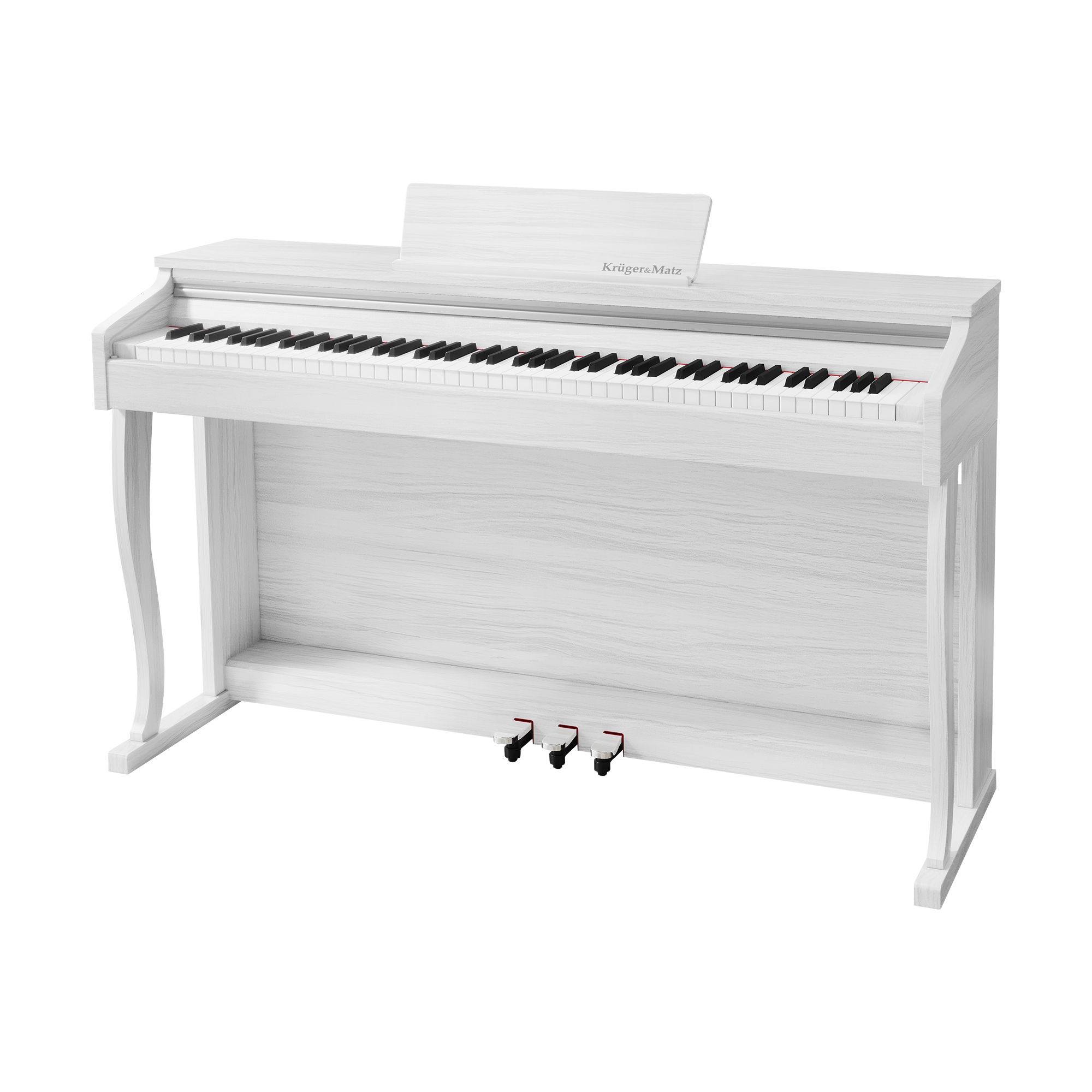 Pianino cyfrowe Kruger&Matz KMDP-155 – Elegancja i jakość dźwięku w białym kolorze