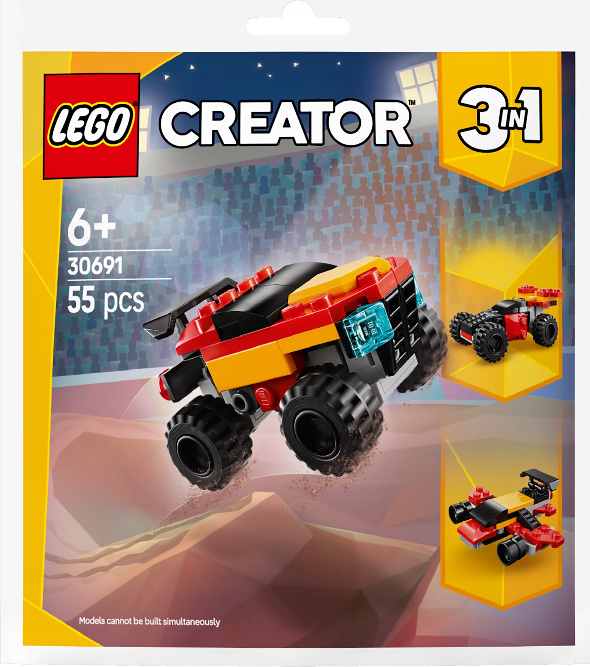 Zawartość zestawu – 55 klocków LEGO w atrakcyjnym opakowaniu