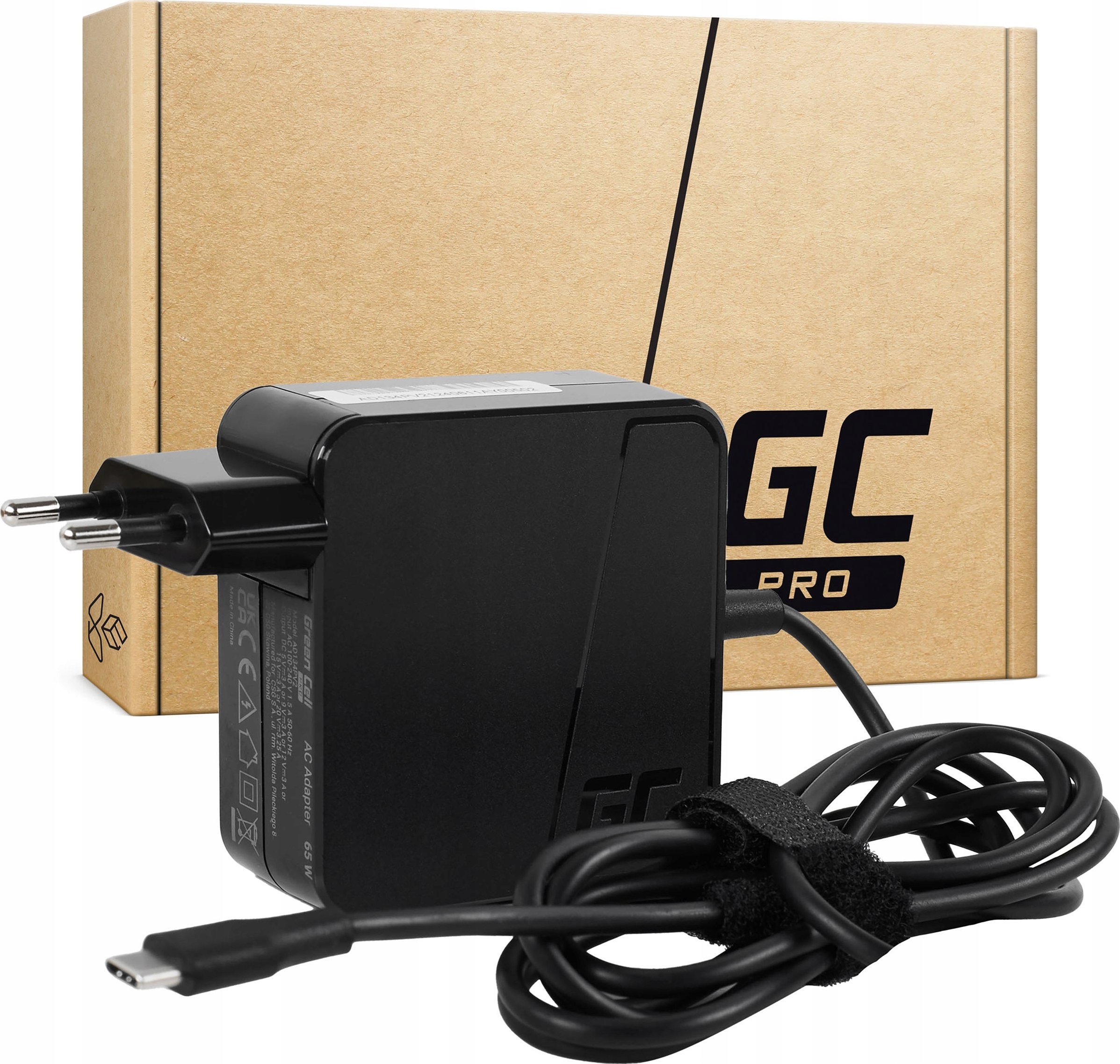 Zasilacz Green Cell 65W PD USB-C – Uniwersalne ładowanie dla laptopów i urządzeń mobilnych