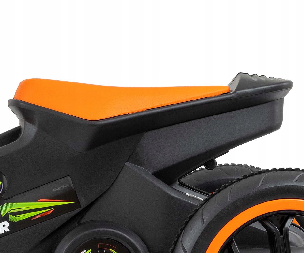 Sportowe siedzisko i motocyklowa sylwetka