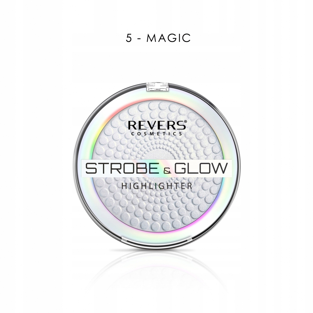 Revers Strobe & Glow Highlighter Puder rozświetlający Magic (05) – Idealny blask na co dzień