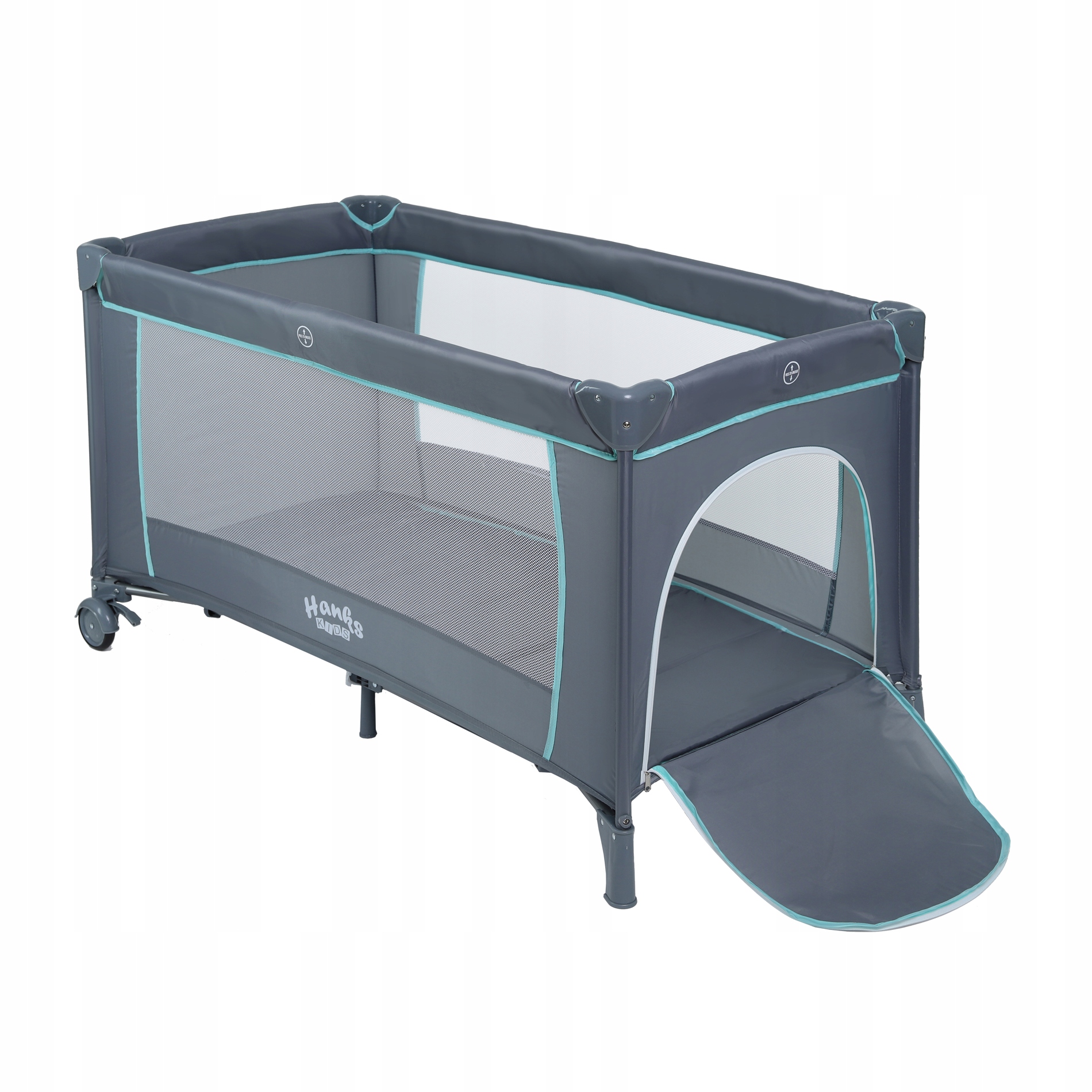 Łóżeczko turystyczne Hanks Kids SIMPLE GREY – Idealne dla Twojego maluszka