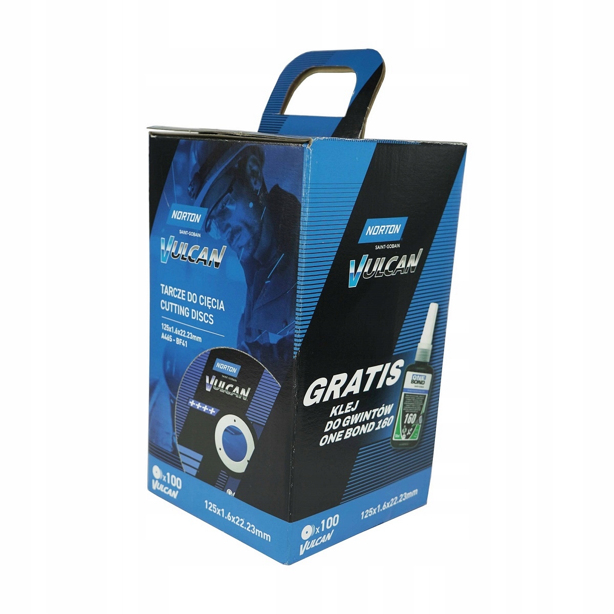 TARCZA.VULCAN 125 x 1,6 /100szt.+ KLEJ ONE BOND – Idealne rozwiązanie do cięcia metalu