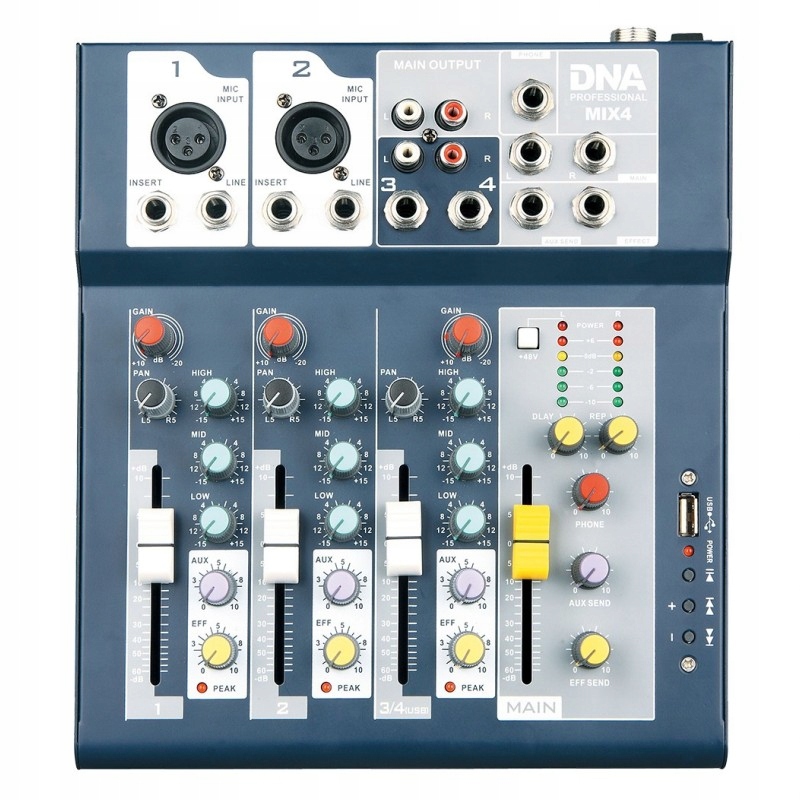 DNA Professional MIX 4 – Analogowy mikser audio dla profesjonalistów