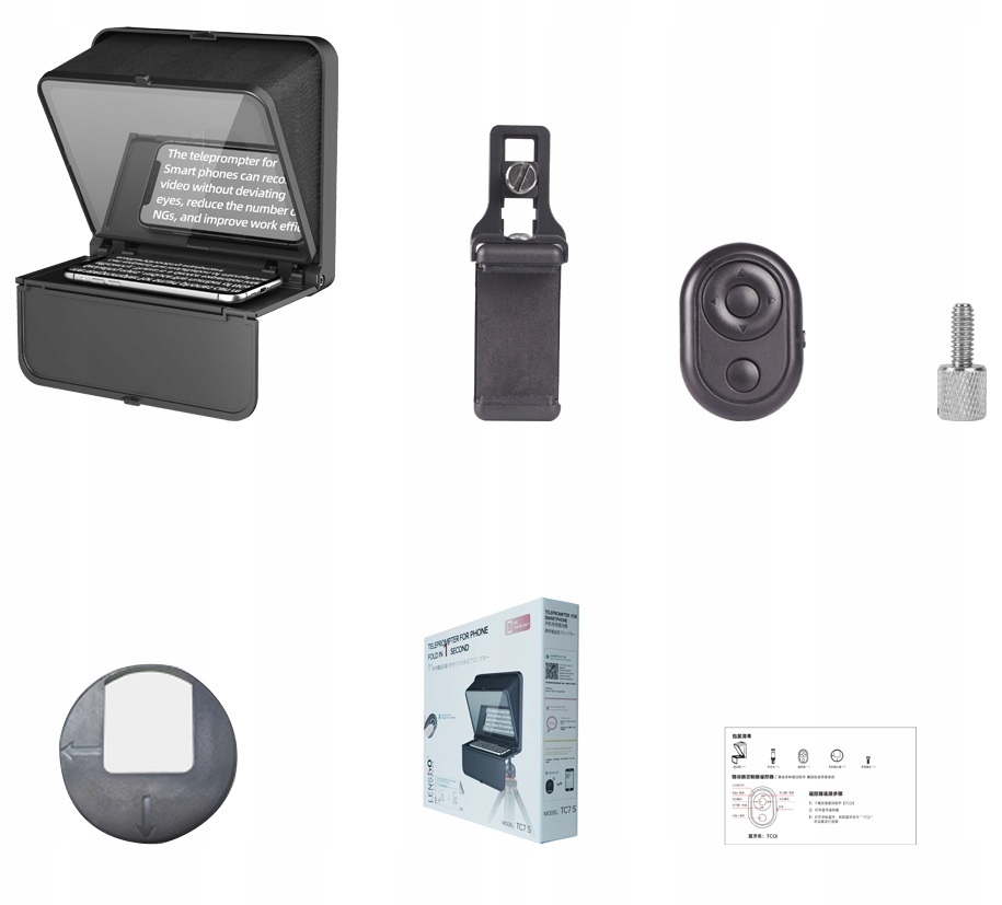 W zestawie z pilotem Bluetooth i akcesoriami