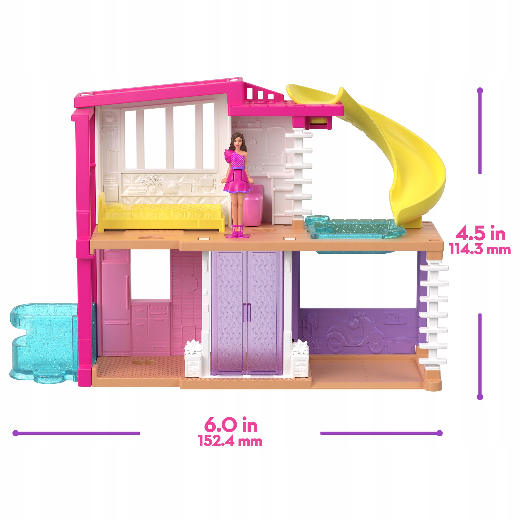 Miniaturowa wersja kultowego domku Barbie Dreamhouse