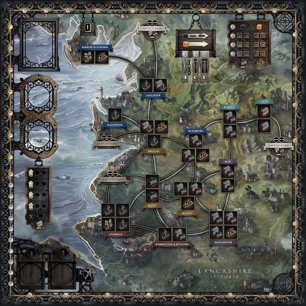 Gra planszowa Brass Lancashire Deluxe – Strategiczne wyzwanie dla całej rodziny