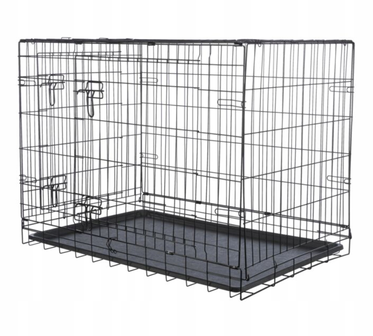 Trixie Klatka kennelowa dla psa czarna M–L: 93 × 69 × 62 cm – Idealne schronienie dla Twojego pupila