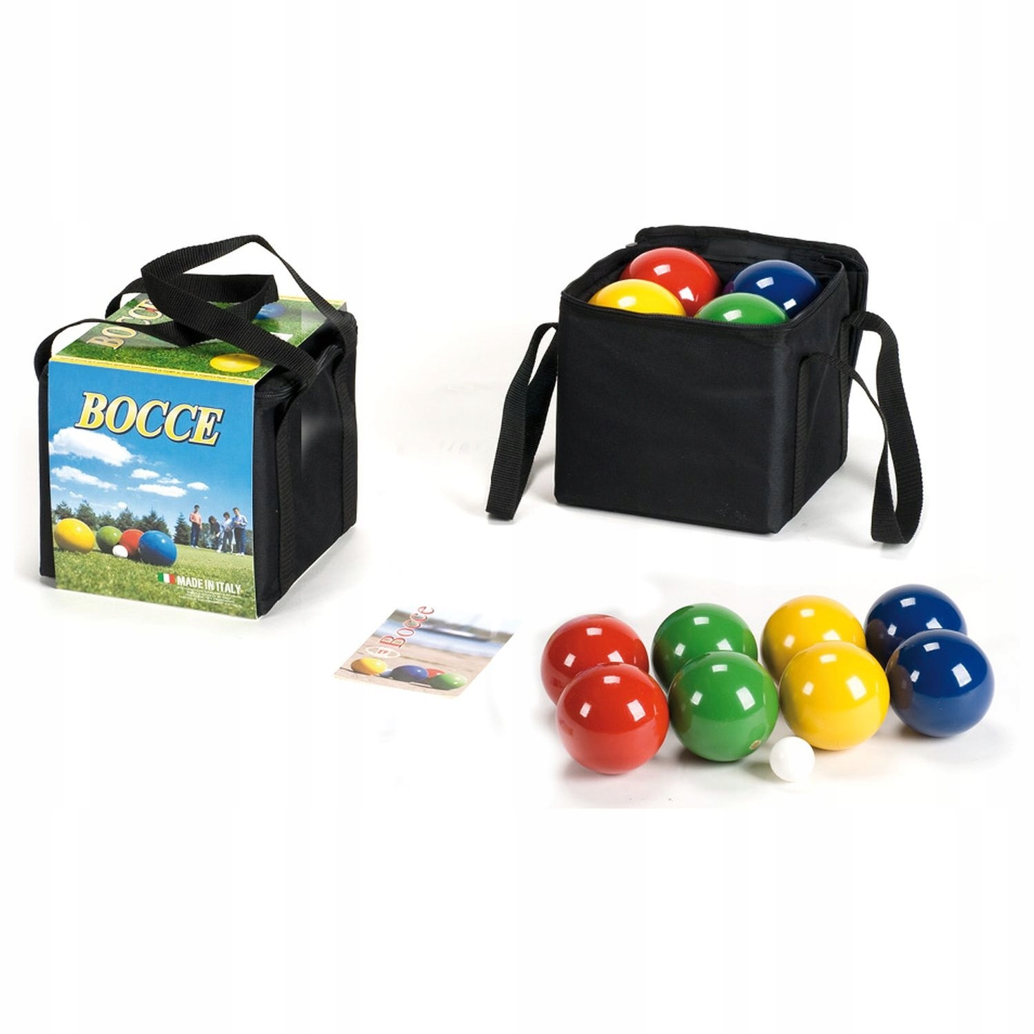 Drewniane Kule do Gry 8 szt. - Boule, Bule, Petanque LONDERO 100 mm w Pokrowcu