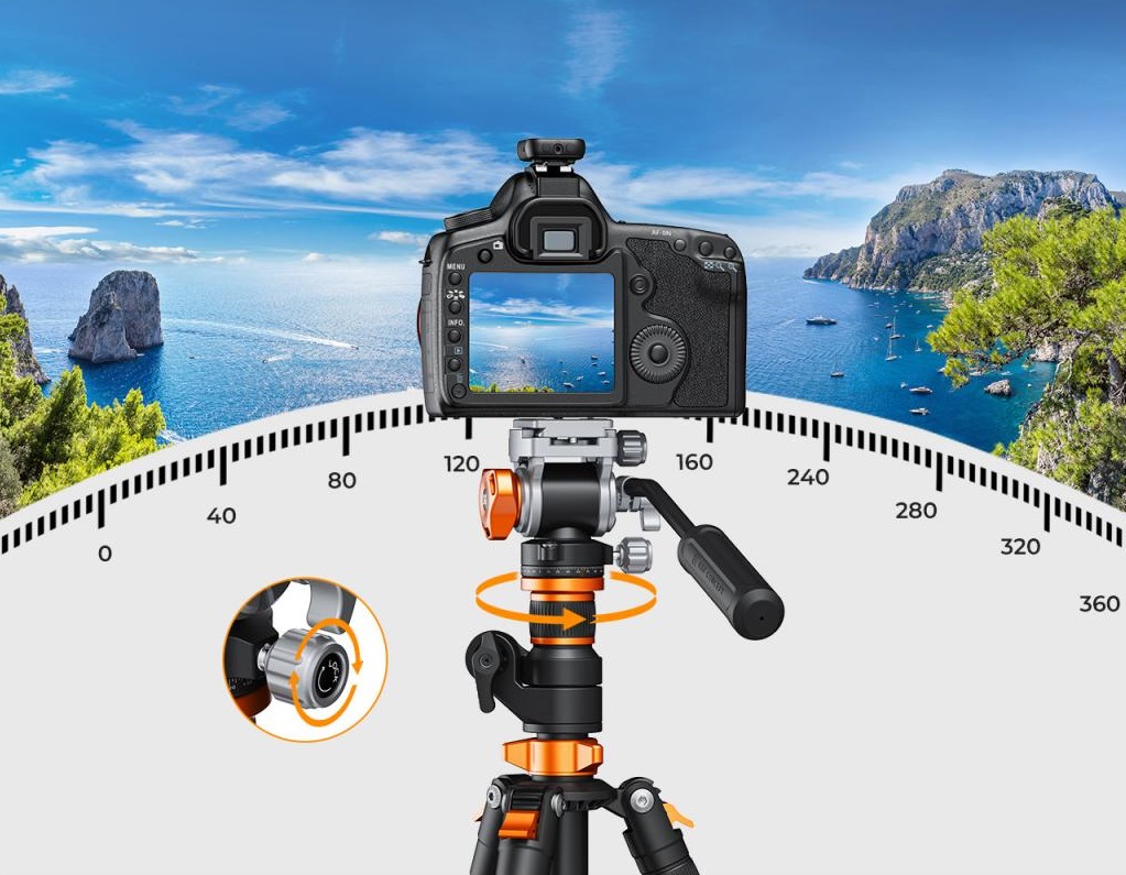 Płynny obrót 360 stopni – Idealne do filmowania
