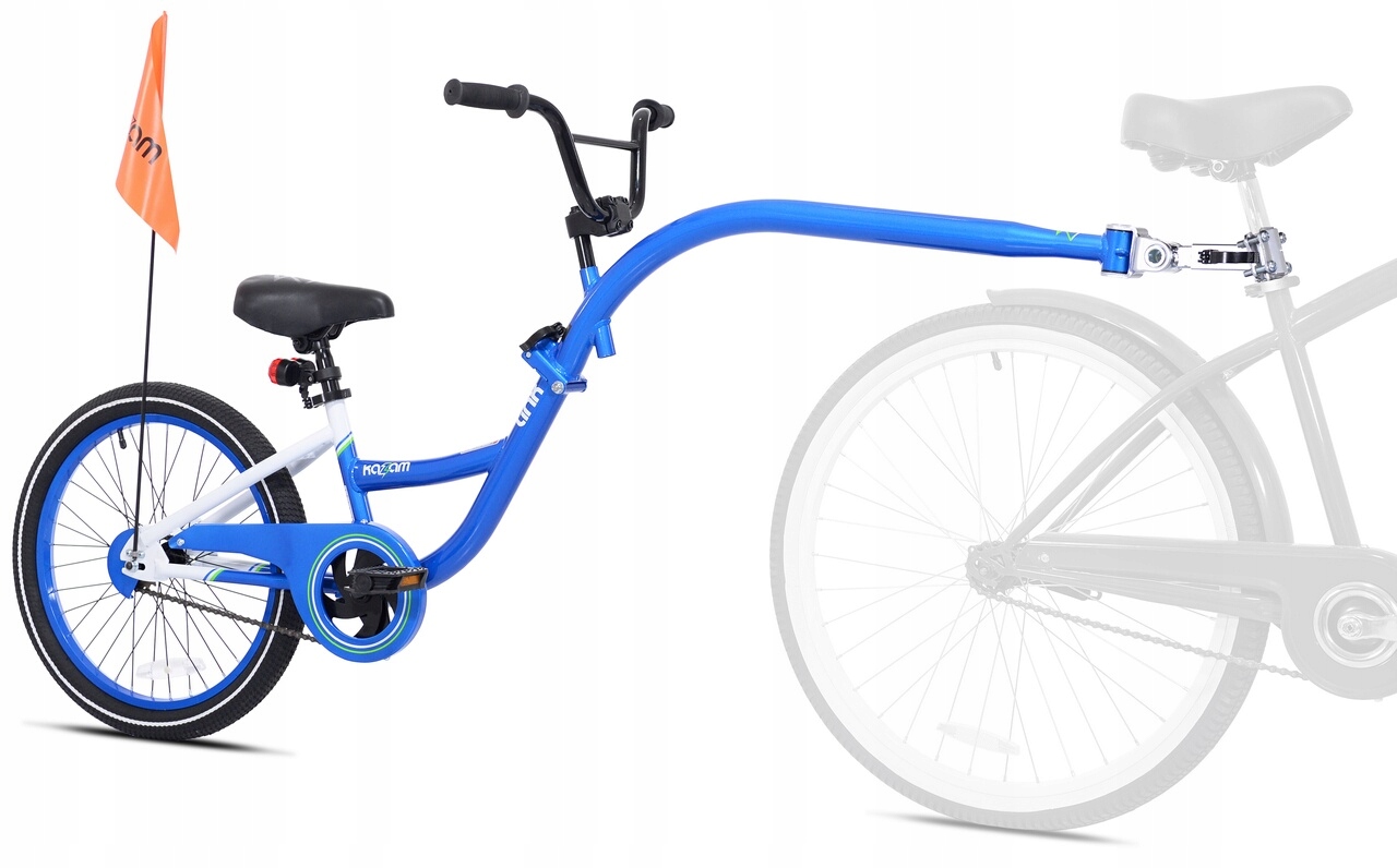 WeeRide Kazam Link – Rower doczepiany dla dzieci w kolorze niebieskim
