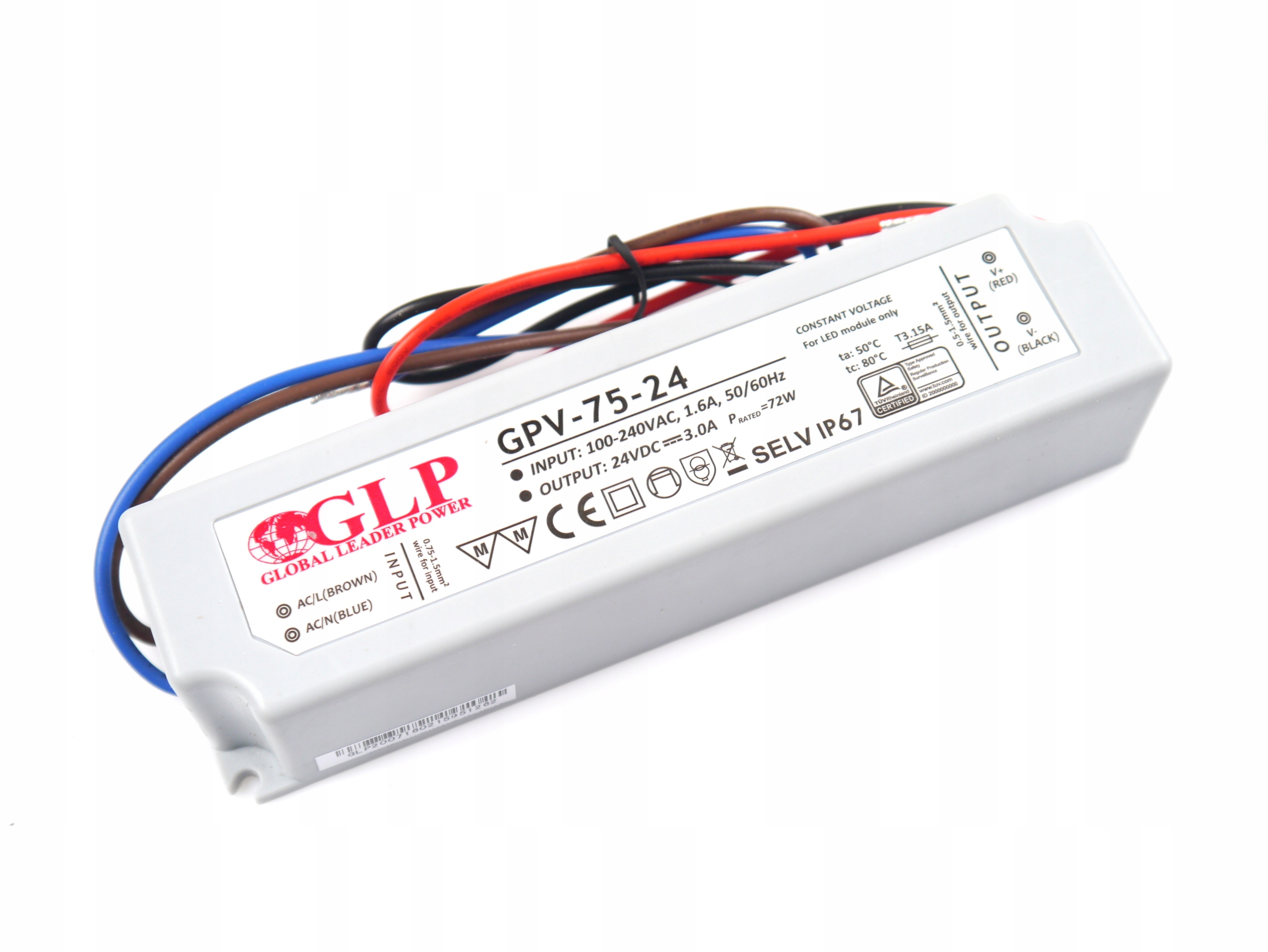 Global Leader Power GLP zasilacz LED 24V 3A 75W – Niezawodne źródło energii