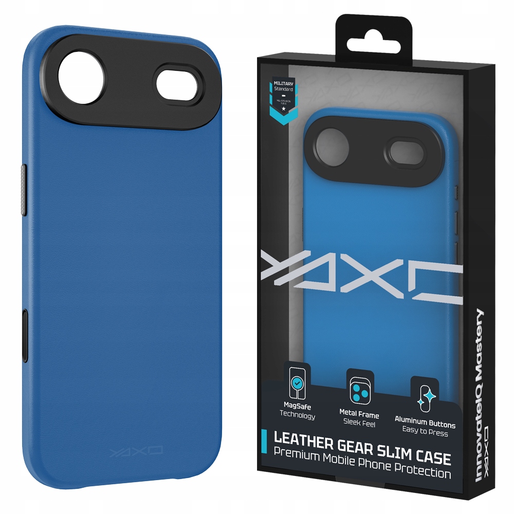 Etui na telefon YAXO Leather Gear Slim Case MagSafe do iPhone 17 – Styl i ochrona w jednym