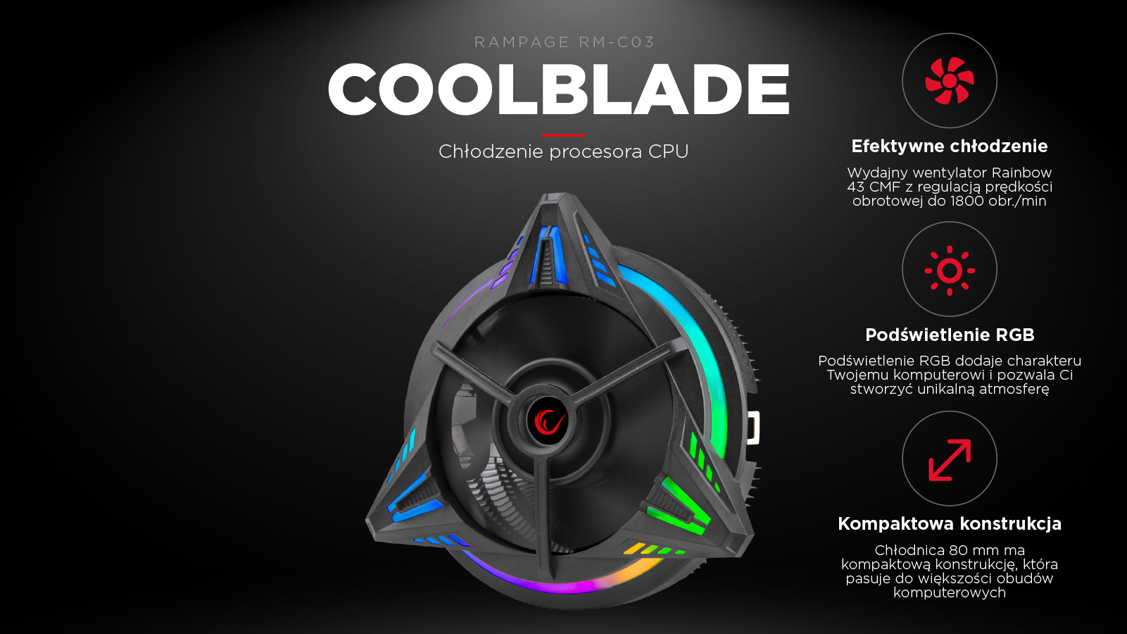 Chłodzenie procesora CPU Rampage RM-C03
