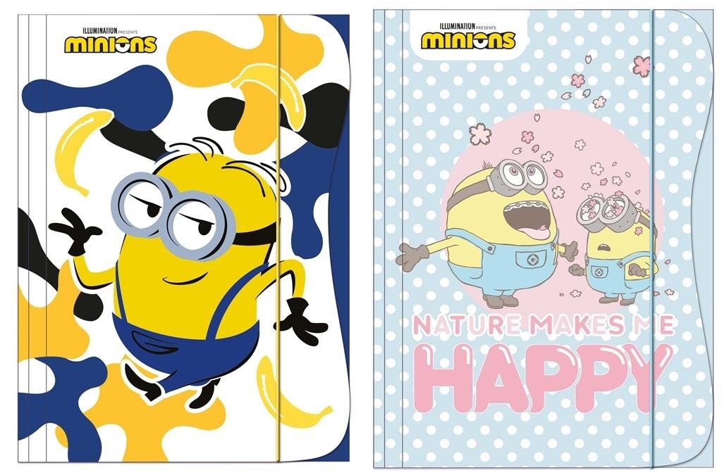 Teka z gumką A4 Minionki Kids – Idealny wybór dla młodych uczniów