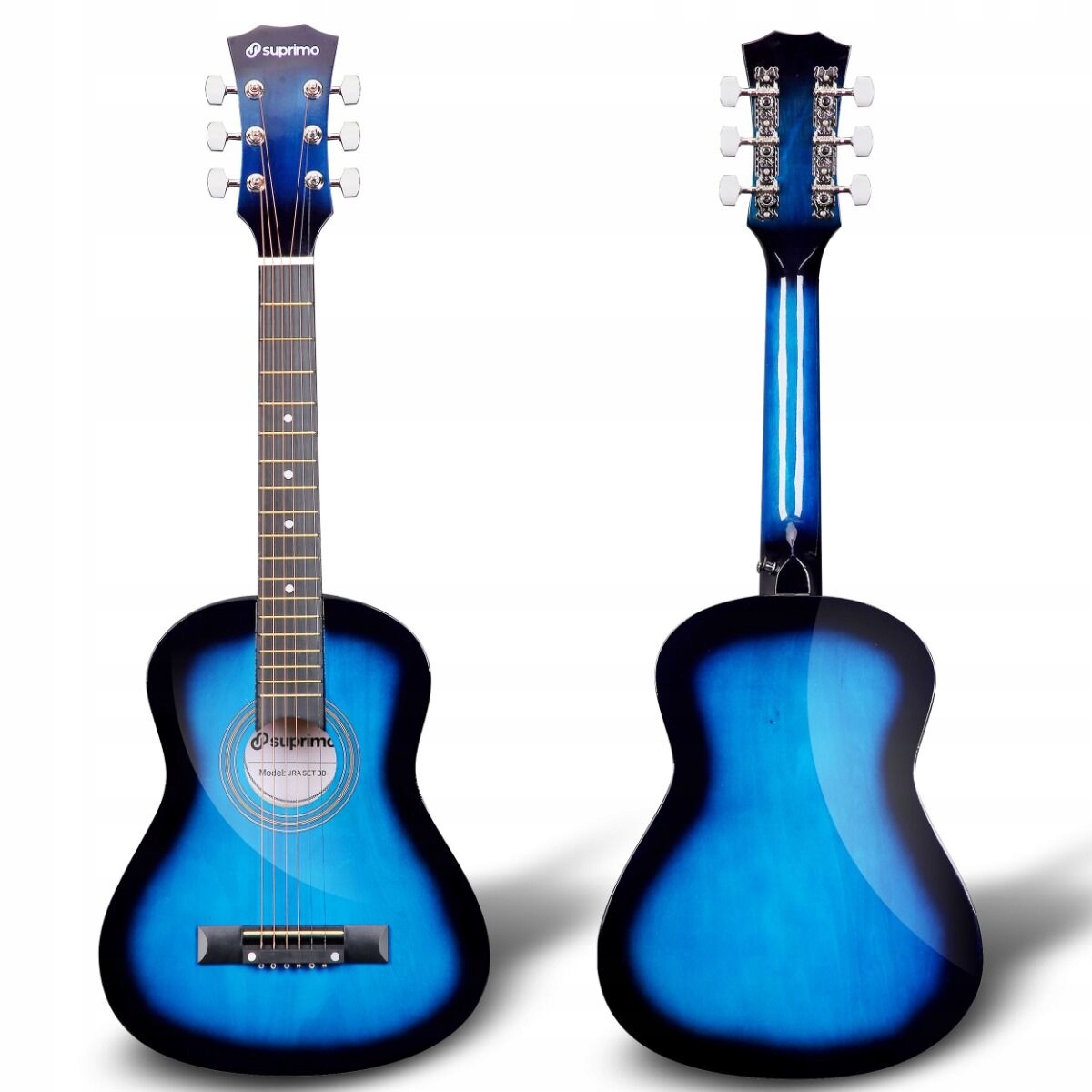 SUPRIMO JRA SET BB – Gitara akustyczna 1/4 blueburst dla początkujących