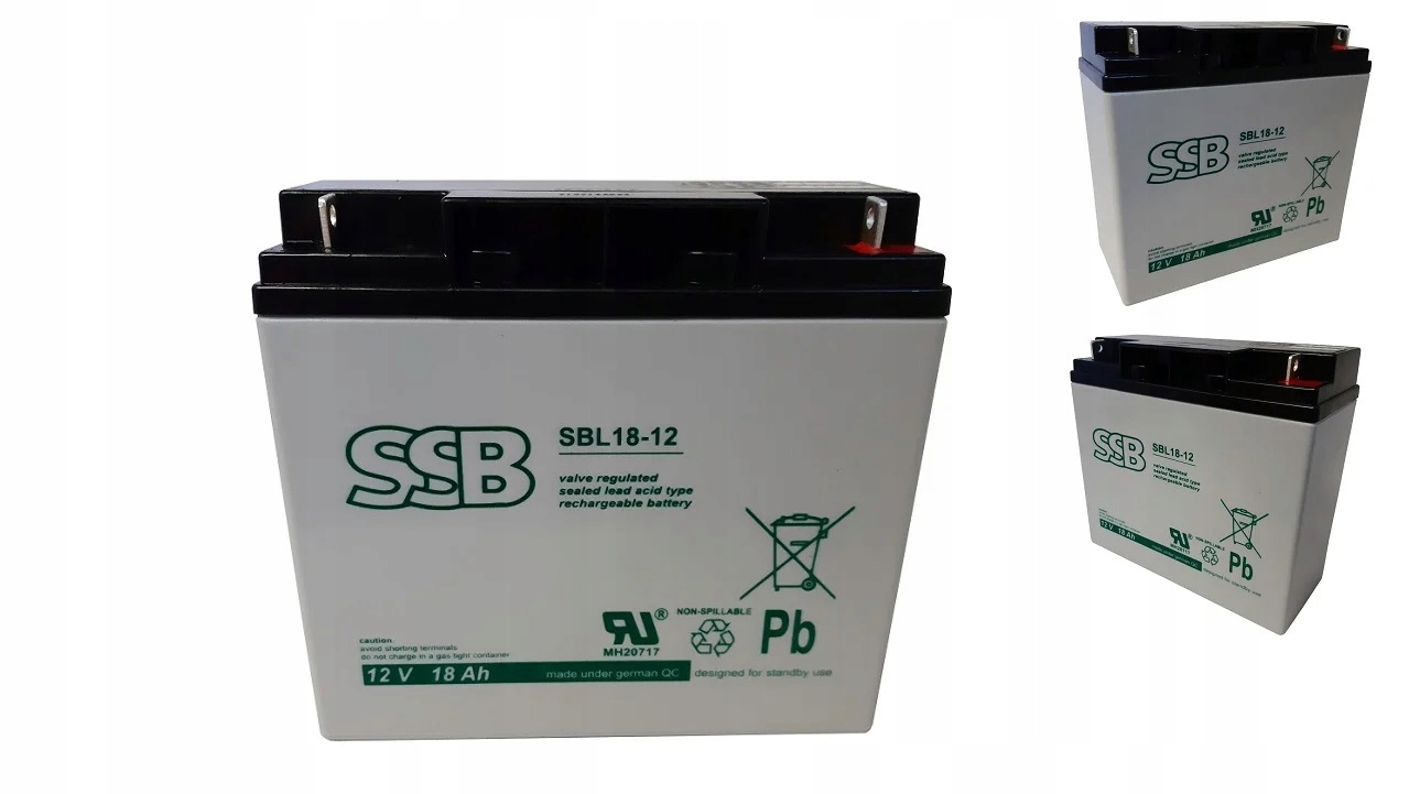 Waga i parametry akumulatora SSB SBL