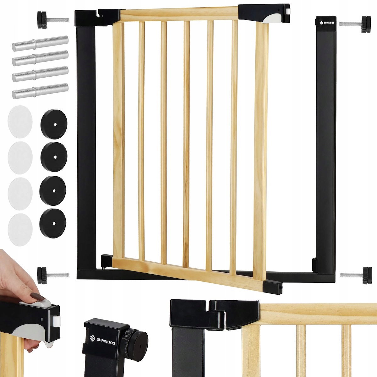 Innowacyjna konstrukcja z drewna i metalu – Elegancki design w brązowo-czarnym kolorze
