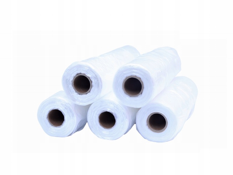 Reklamówki jednorazowe w rolce do 5kg MOCNE grube Szerokość 22 cm