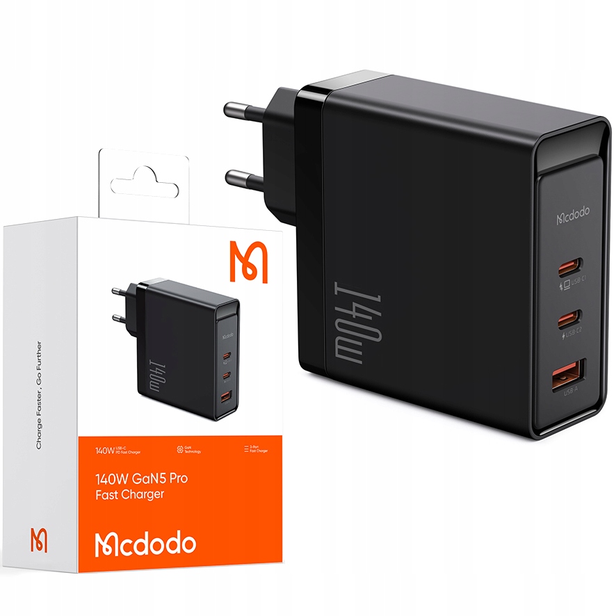 Ładowarka sieciowa GaN 140W Mcdodo CH-2911 – Szybkie ładowanie w zasięgu ręki